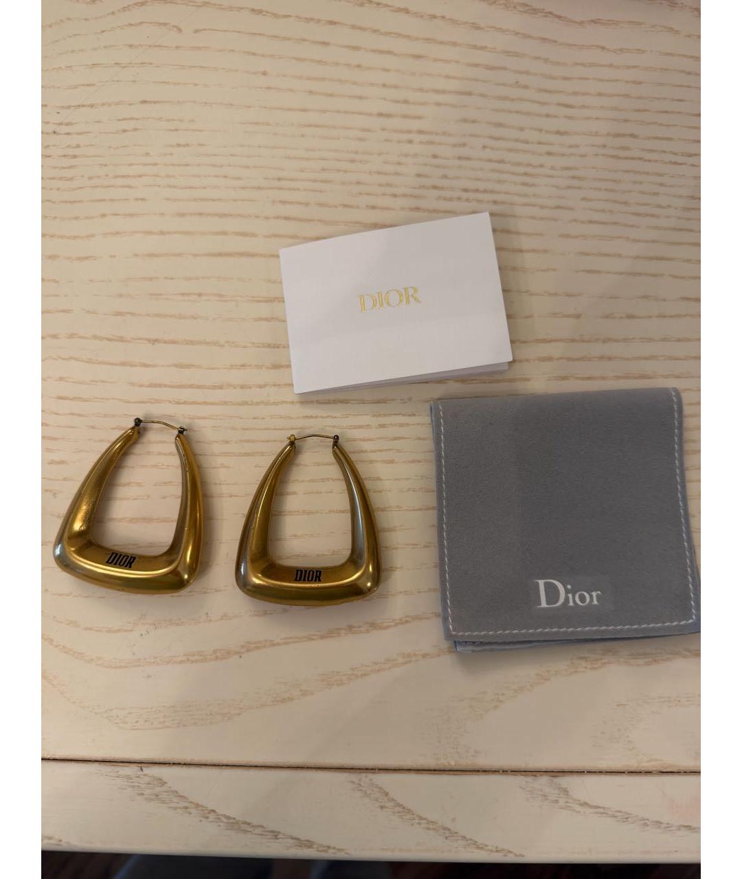 CHRISTIAN DIOR Золотые серьги, фото 8