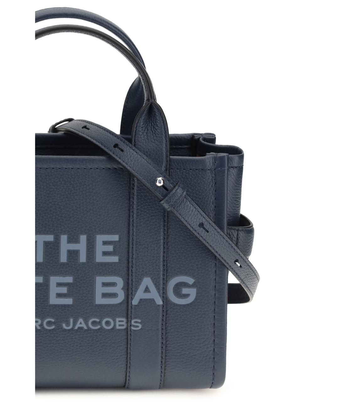 MARC JACOBS Синяя кожаная сумка тоут, фото 4