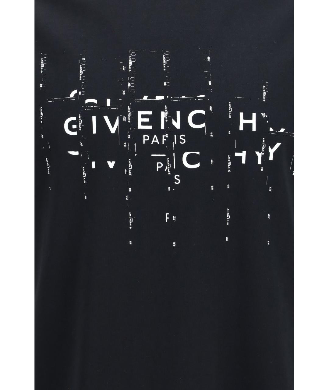 GIVENCHY Черная хлопковая футболка, фото 3
