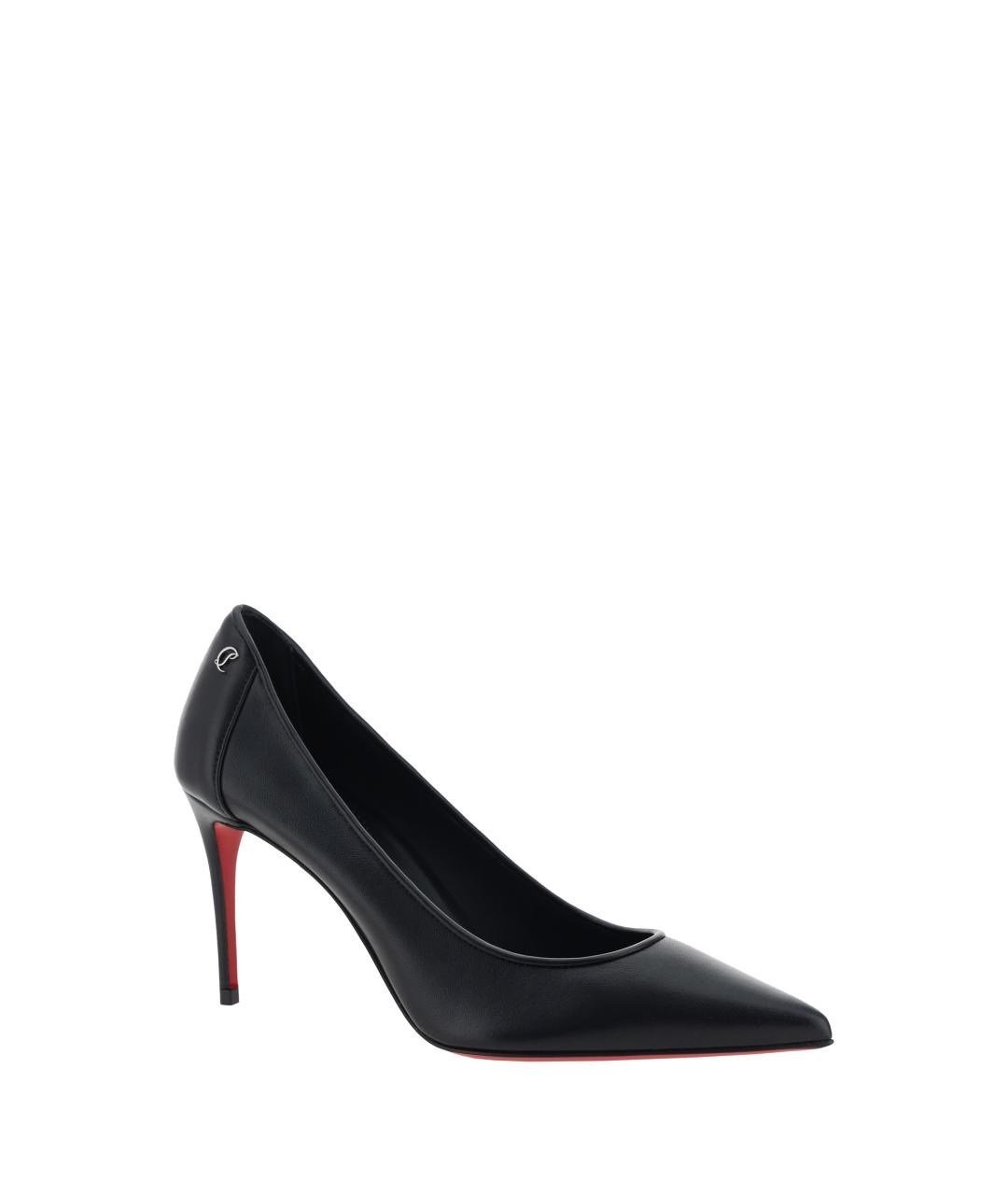 CHRISTIAN LOUBOUTIN Черные кожаные туфли, фото 2