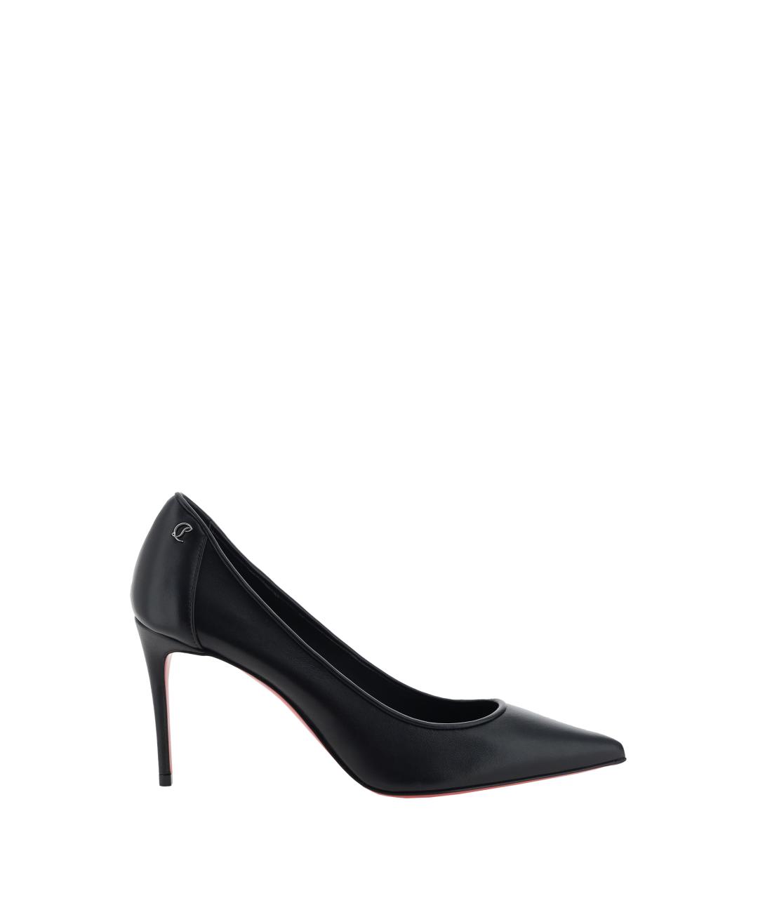 CHRISTIAN LOUBOUTIN Черные кожаные туфли, фото 1