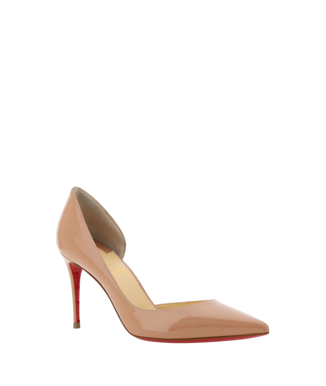 CHRISTIAN LOUBOUTIN Розовые кожаные туфли, фото 2