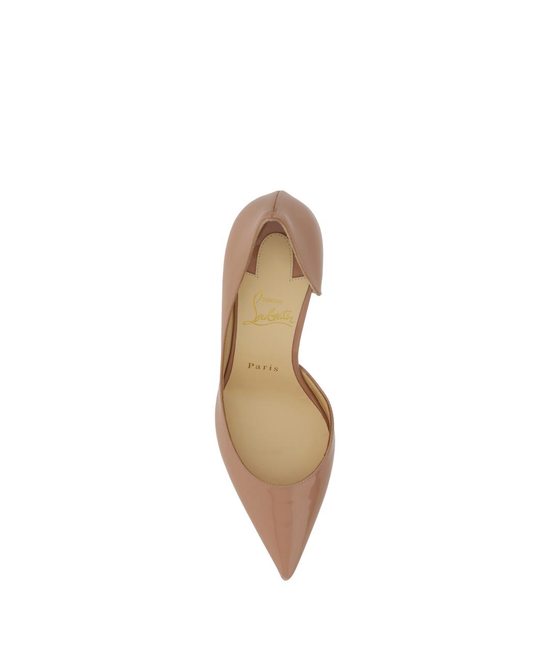 CHRISTIAN LOUBOUTIN Розовые кожаные туфли, фото 4