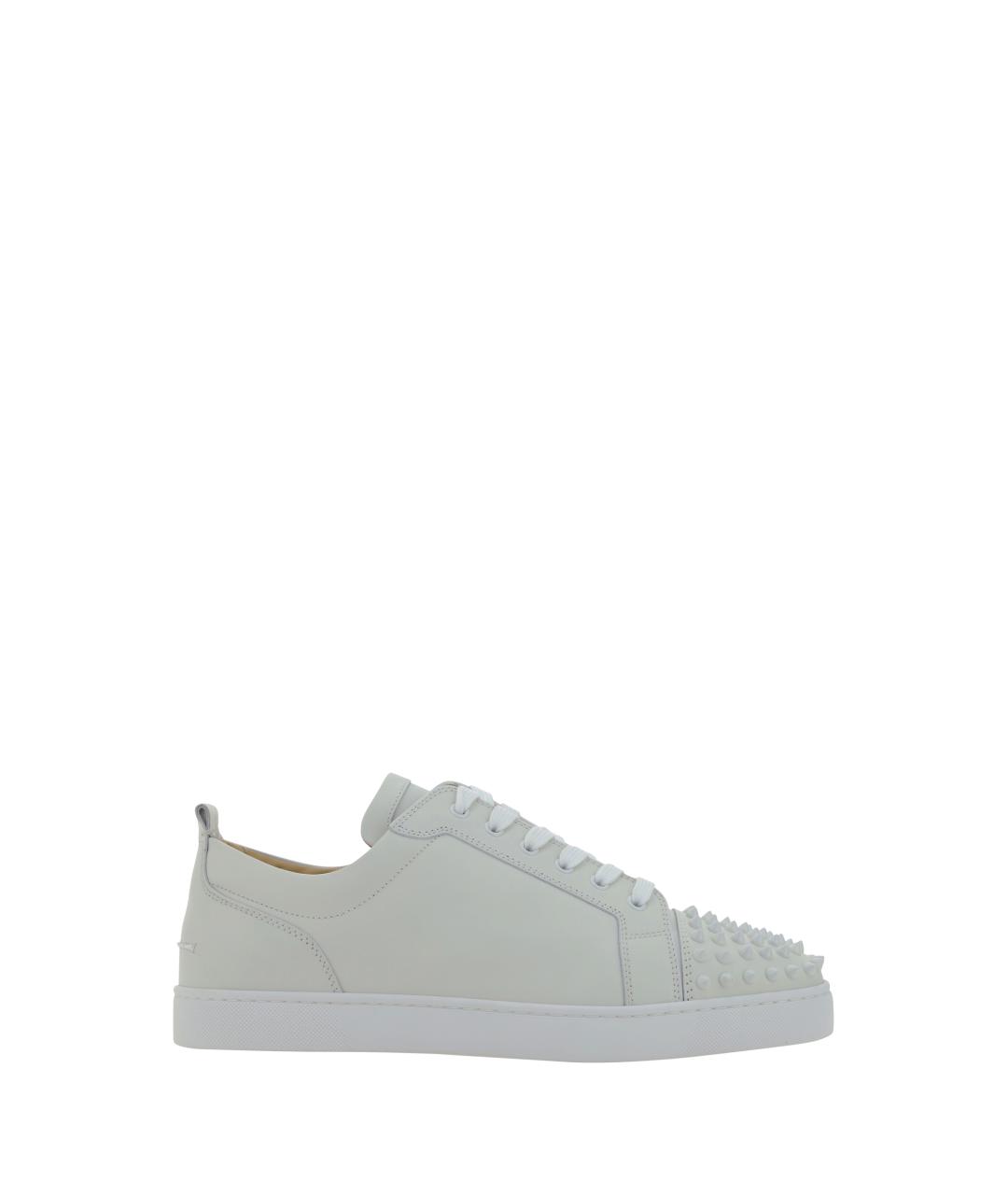 CHRISTIAN LOUBOUTIN Белые кожаные низкие кроссовки / кеды, фото 1