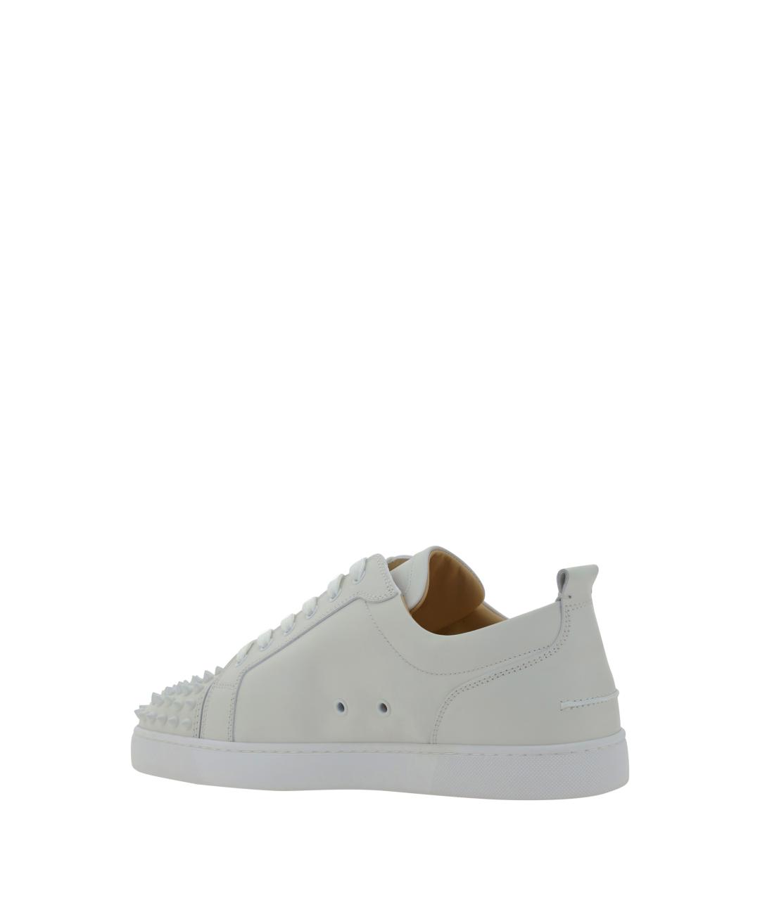 CHRISTIAN LOUBOUTIN Белые кожаные низкие кроссовки / кеды, фото 3