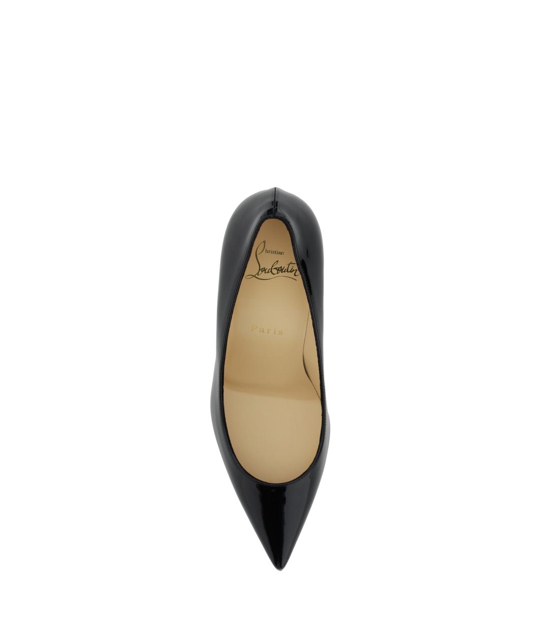 CHRISTIAN LOUBOUTIN Черные кожаные туфли, фото 4