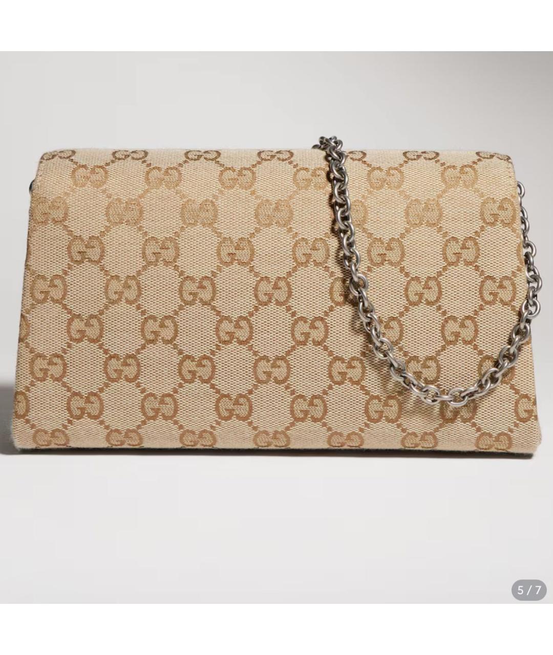 GUCCI Коричневая сумка через плечо, фото 3