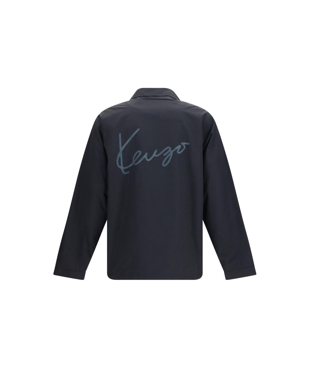 KENZO Черная хлопковая куртка, фото 2