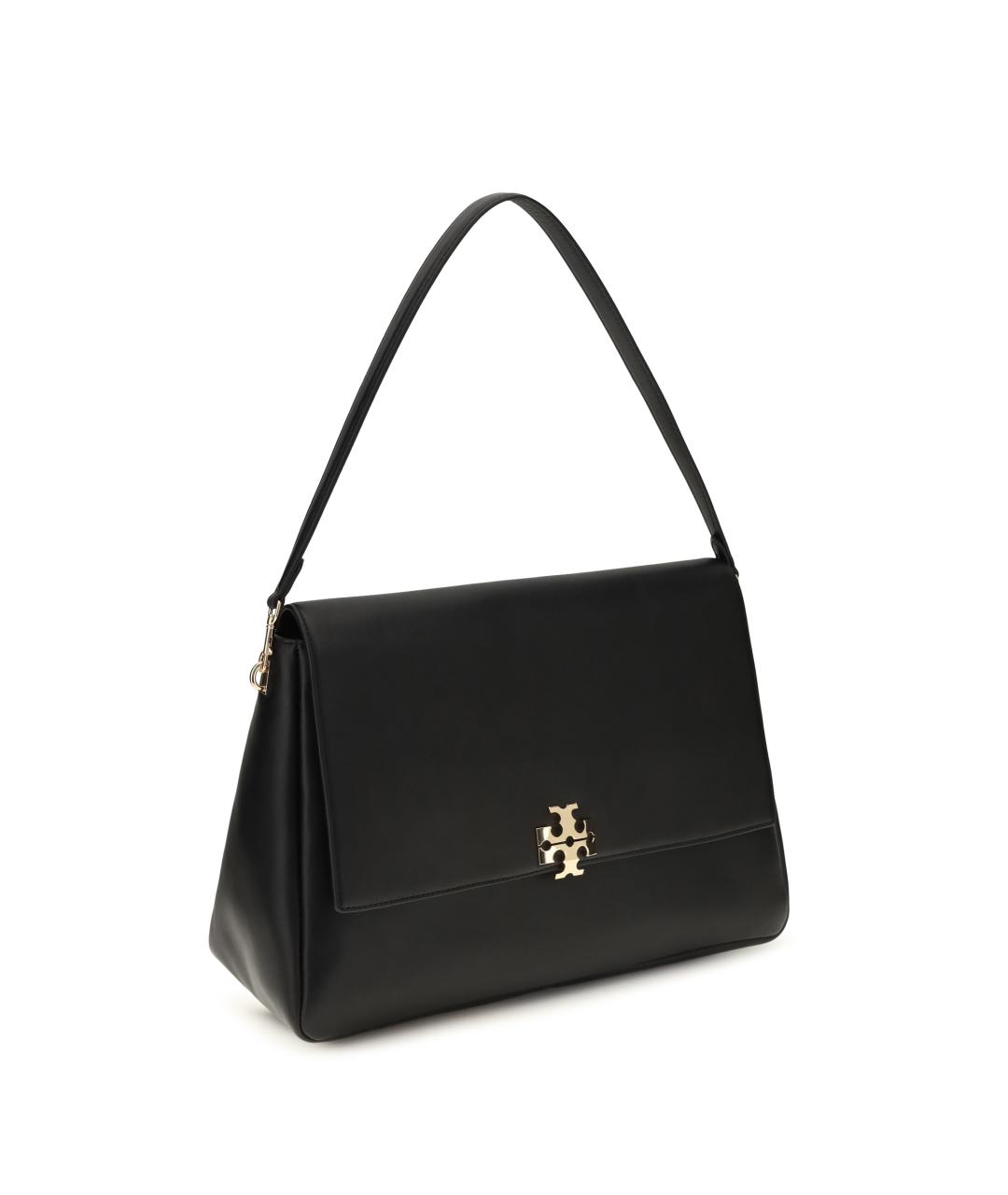 TORY BURCH Черная кожаная сумка через плечо, фото 2