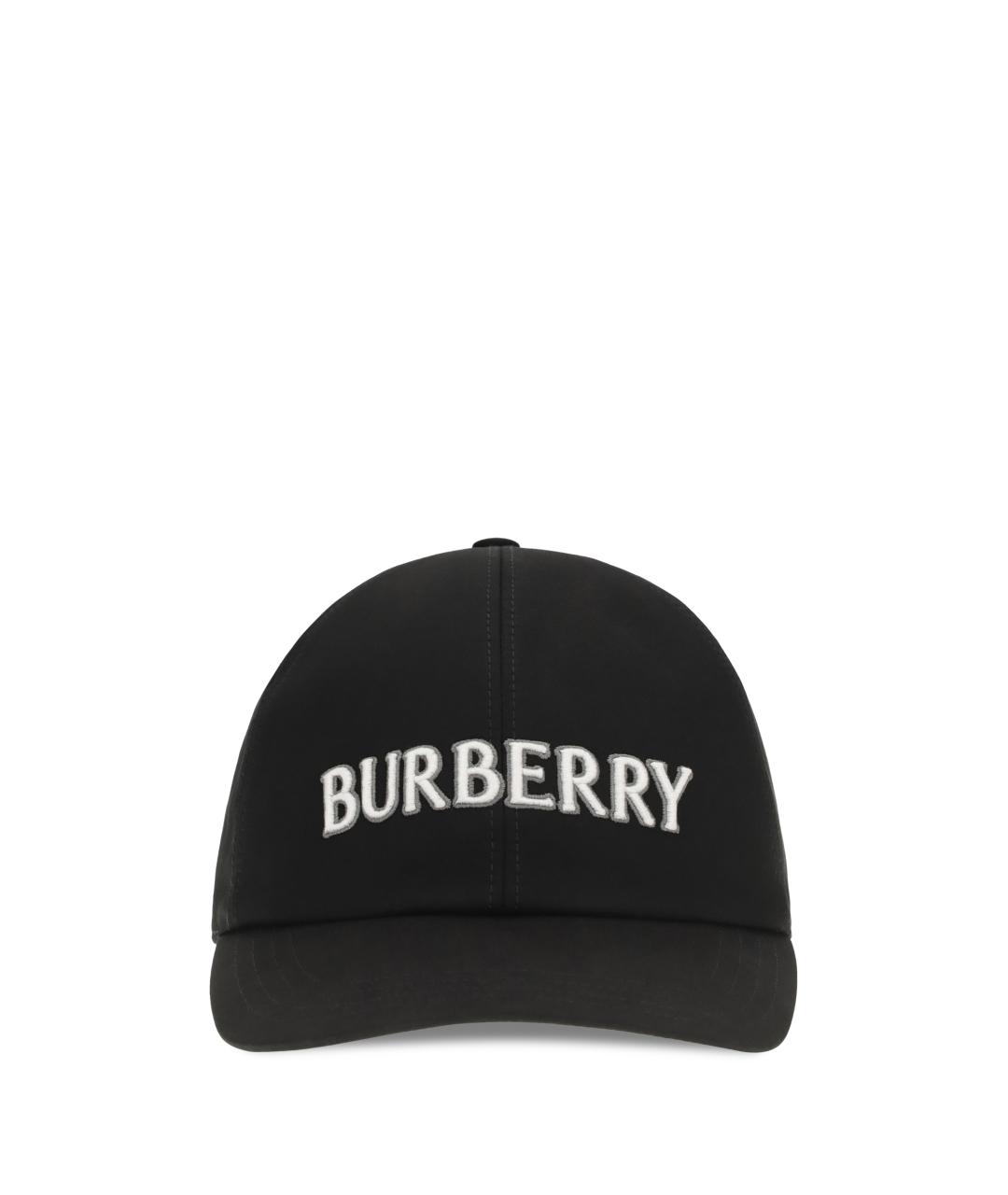 BURBERRY Черная хлопковая кепка/бейсболка, фото 1