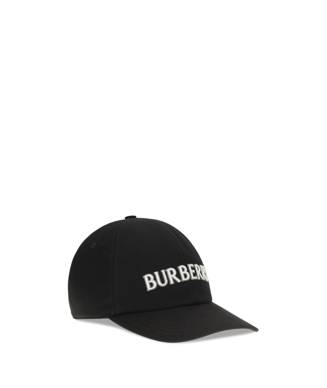 BURBERRY Черная хлопковая кепка/бейсболка, фото 2