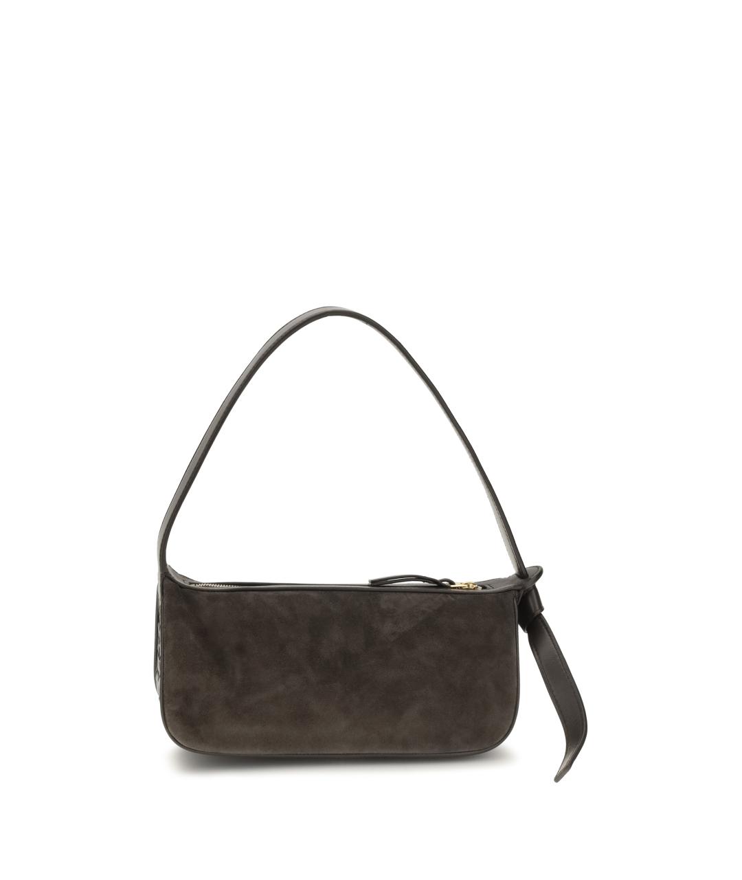 BOTTEGA VENETA Коричневая замшевая сумка через плечо, фото 1