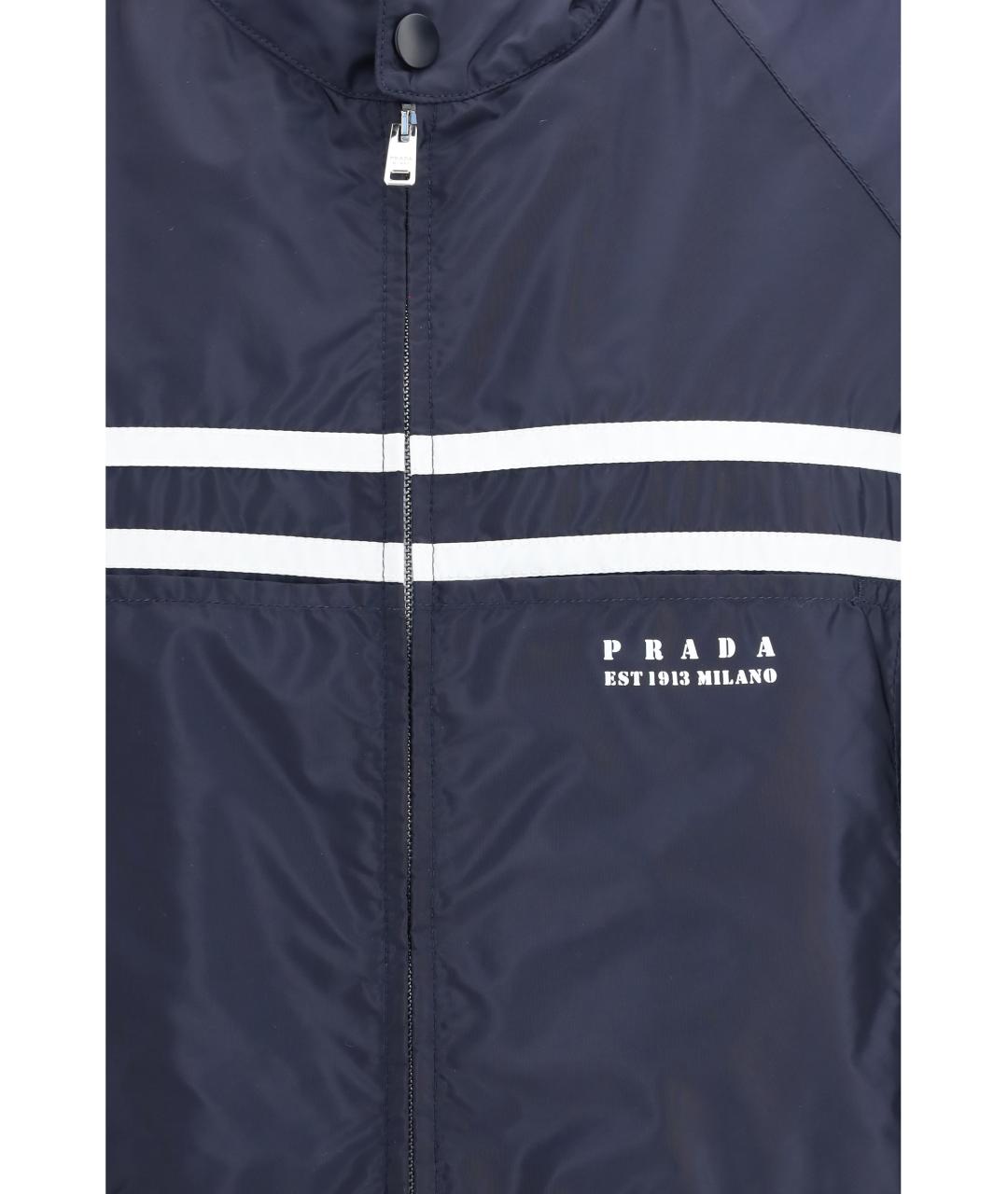 PRADA Синяя полиамидовая куртка, фото 3