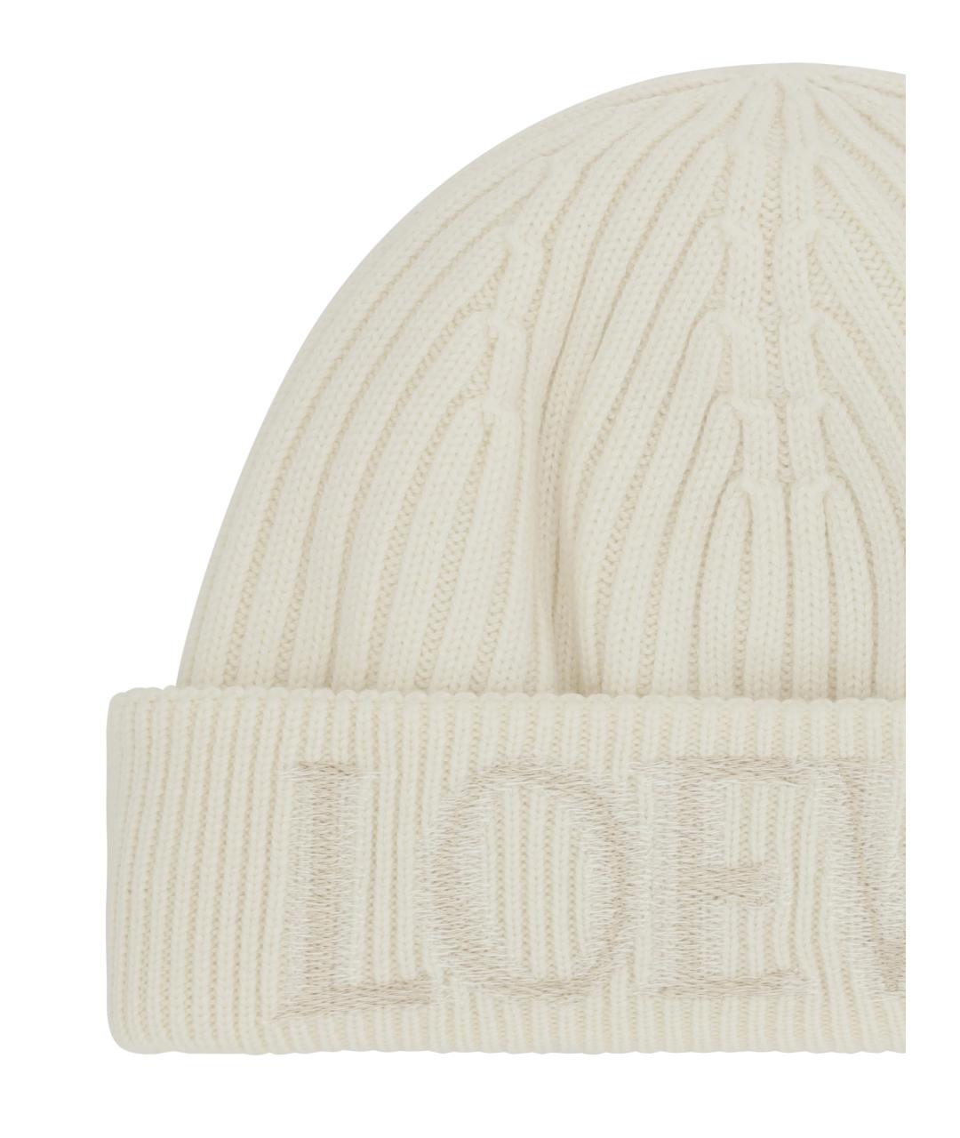 LOEWE Белая шерстяная шапка, фото 3