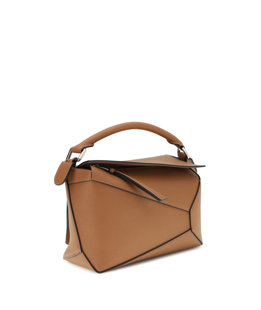 LOEWE Бежевая кожаная сумка через плечо, фото 2