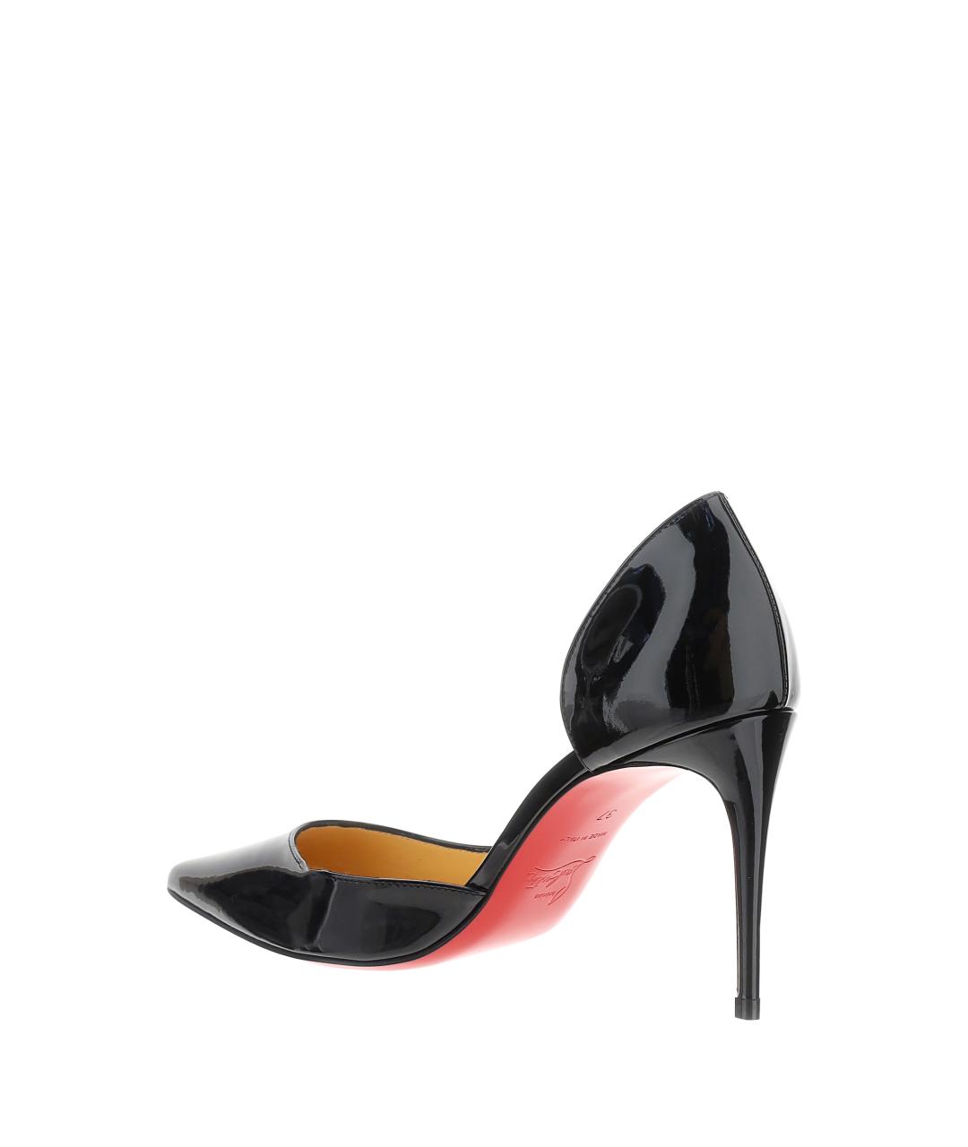CHRISTIAN LOUBOUTIN Черные кожаные туфли, фото 3