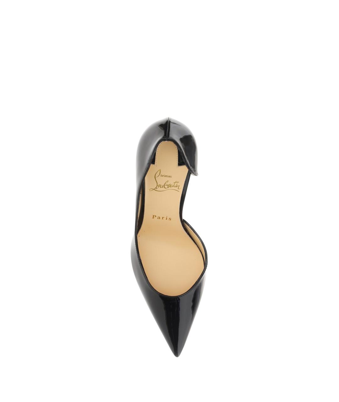 CHRISTIAN LOUBOUTIN Черные кожаные туфли, фото 4
