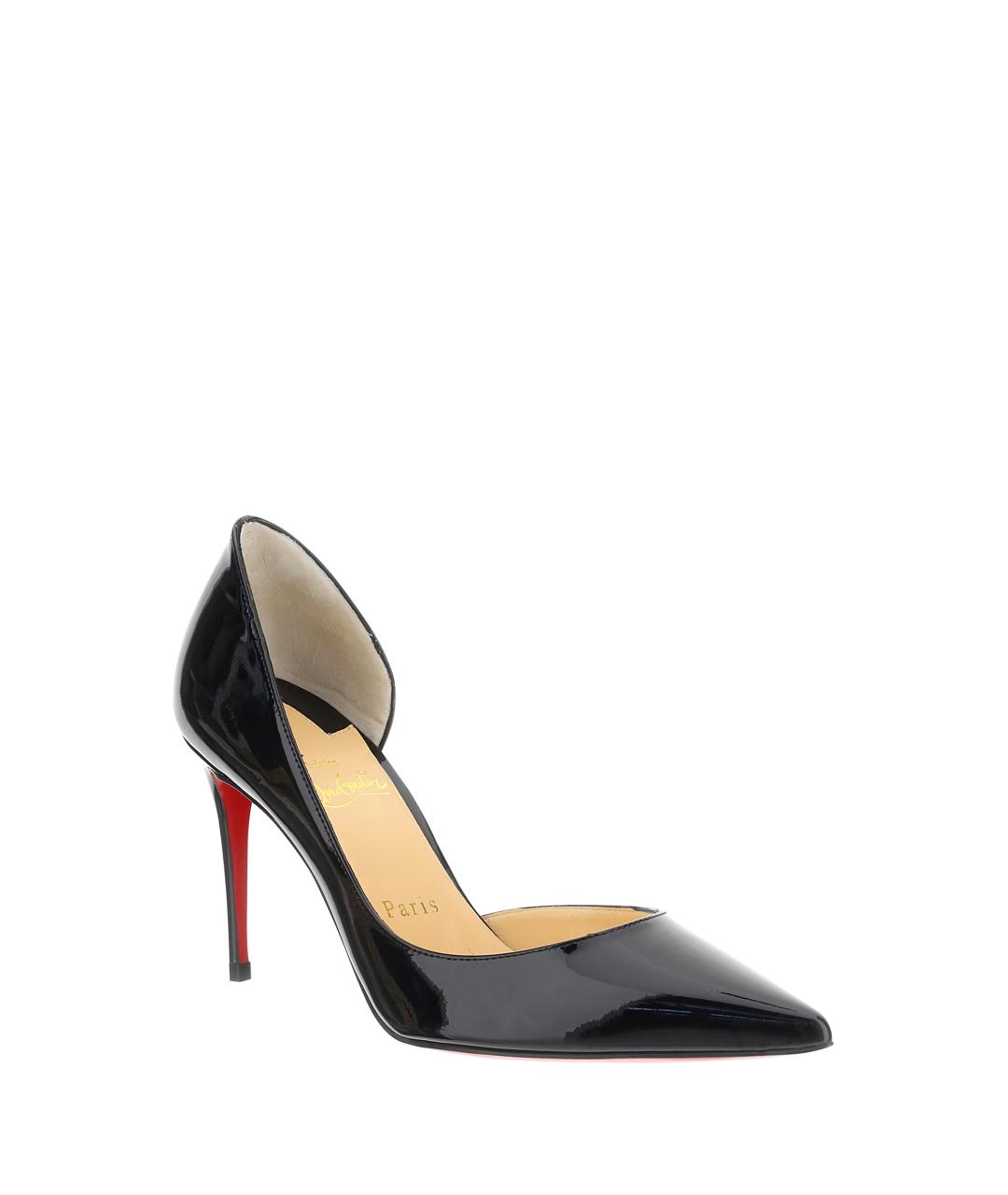 CHRISTIAN LOUBOUTIN Черные кожаные туфли, фото 2
