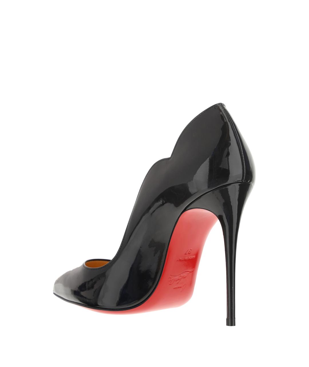 CHRISTIAN LOUBOUTIN Черные кожаные туфли, фото 3