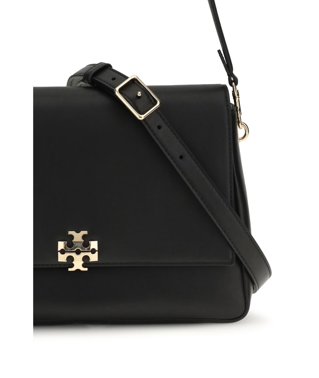 TORY BURCH Черная кожаная сумка через плечо, фото 4