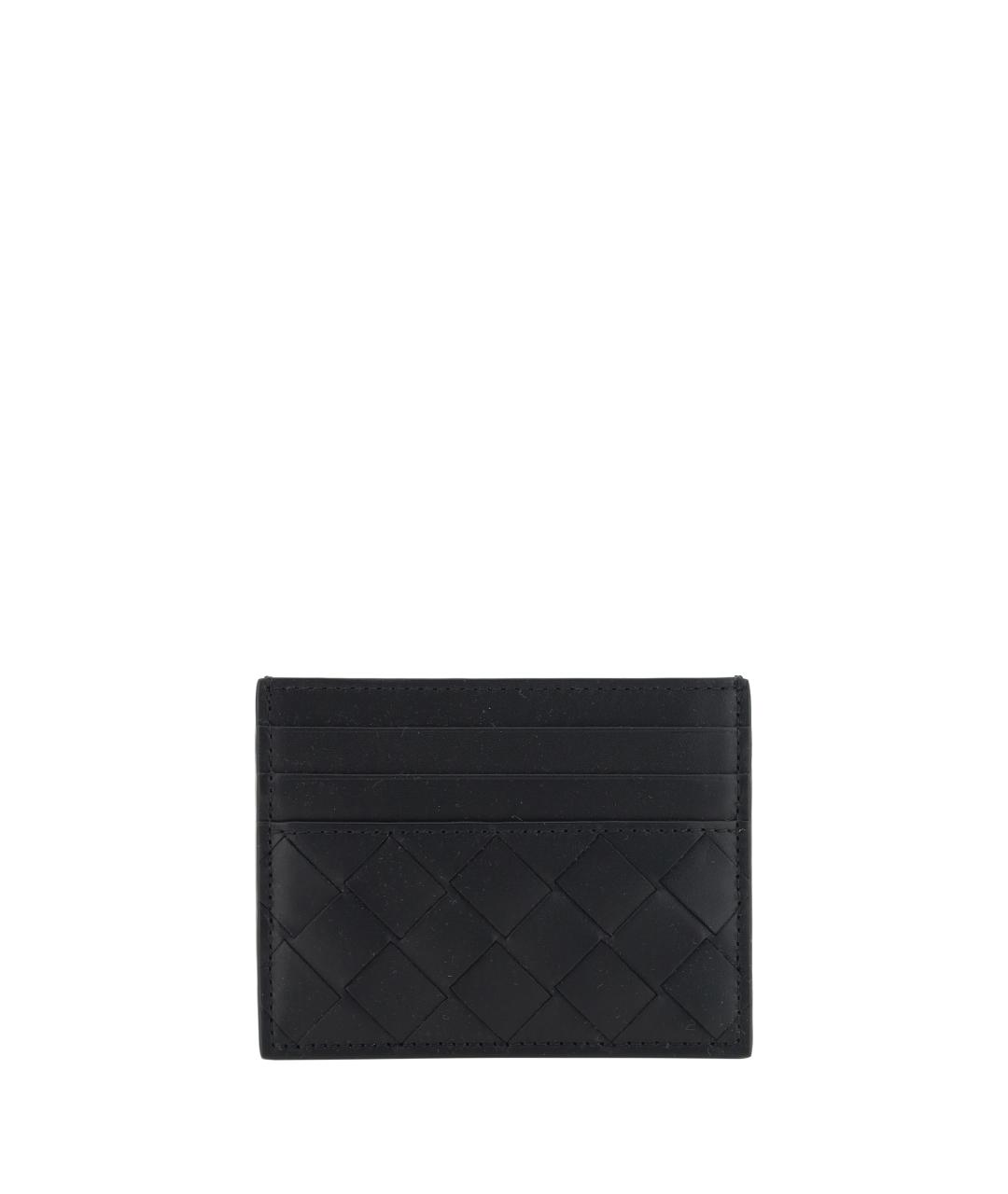 BOTTEGA VENETA Черный кожаный кардхолдер, фото 2