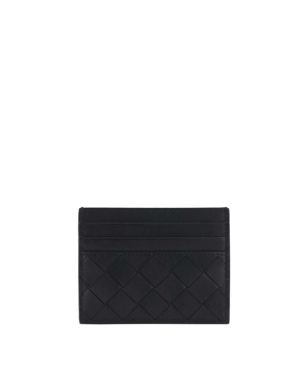 BOTTEGA VENETA Черный кожаный кардхолдер, фото 1