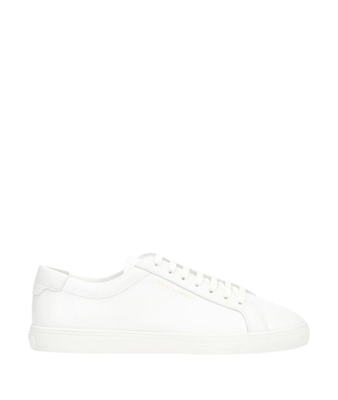 SAINT LAURENT Белые кожаные кеды, фото 1