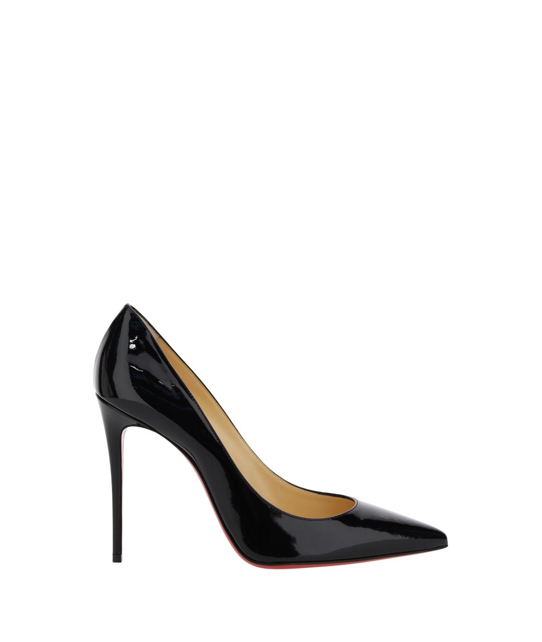 CHRISTIAN LOUBOUTIN Черные кожаные туфли, фото 1