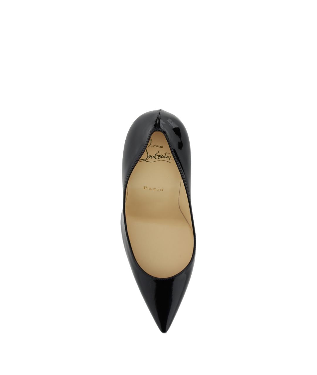 CHRISTIAN LOUBOUTIN Черные кожаные туфли, фото 4