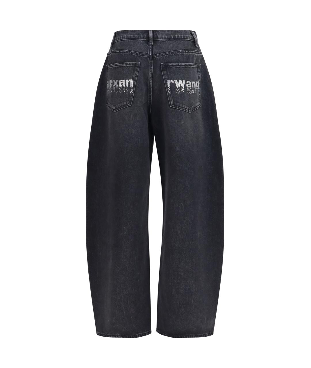 ALEXANDER WANG Серые хлопковые прямые джинсы, фото 2