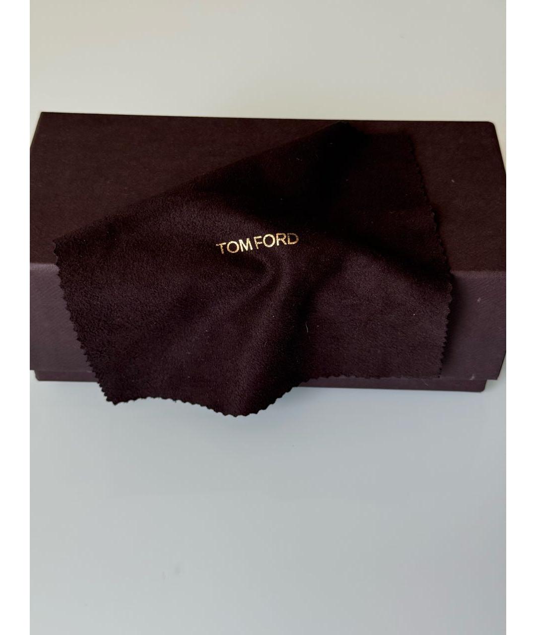 TOM FORD Коричневые пластиковые солнцезащитные очки, фото 7