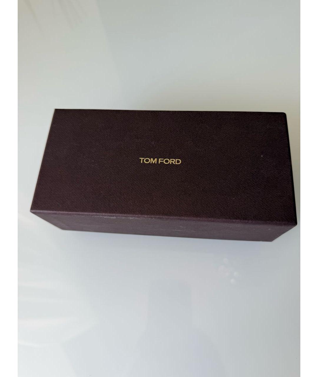 TOM FORD Коричневые пластиковые солнцезащитные очки, фото 5