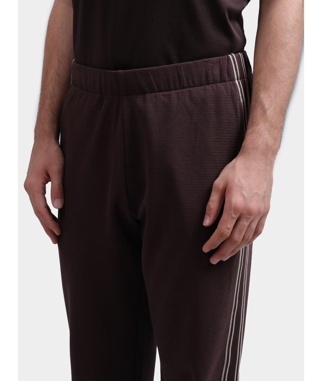 HUGO BOSS Коричневые хлопковые повседневные брюки, фото 4