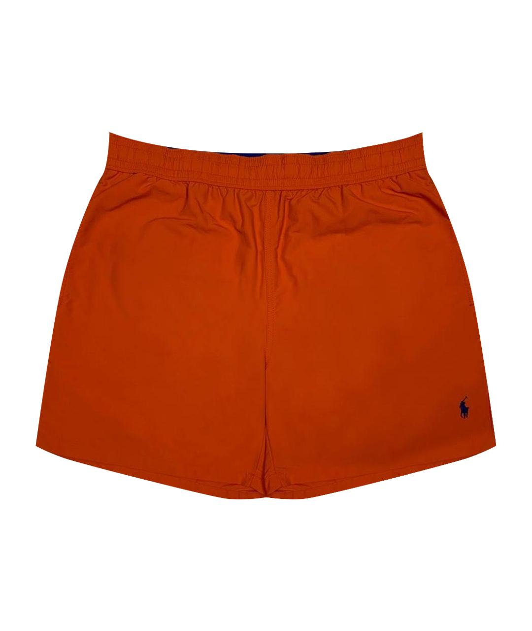 POLO RALPH LAUREN Оранжевое полиэстеровые шорты, фото 1