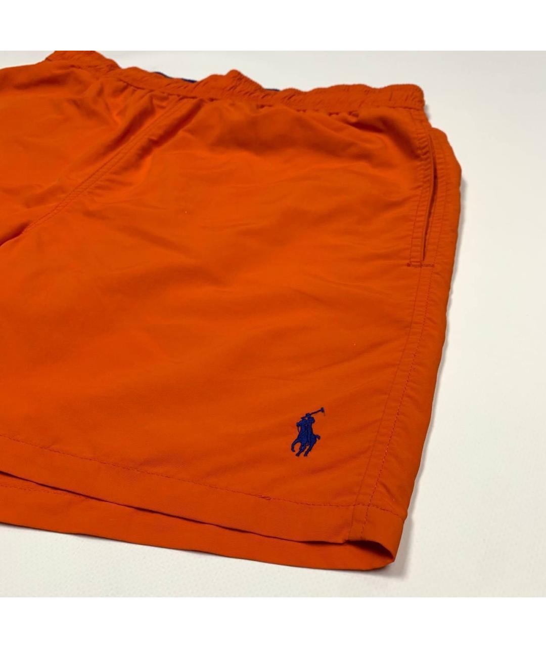 POLO RALPH LAUREN Оранжевое полиэстеровые шорты, фото 4
