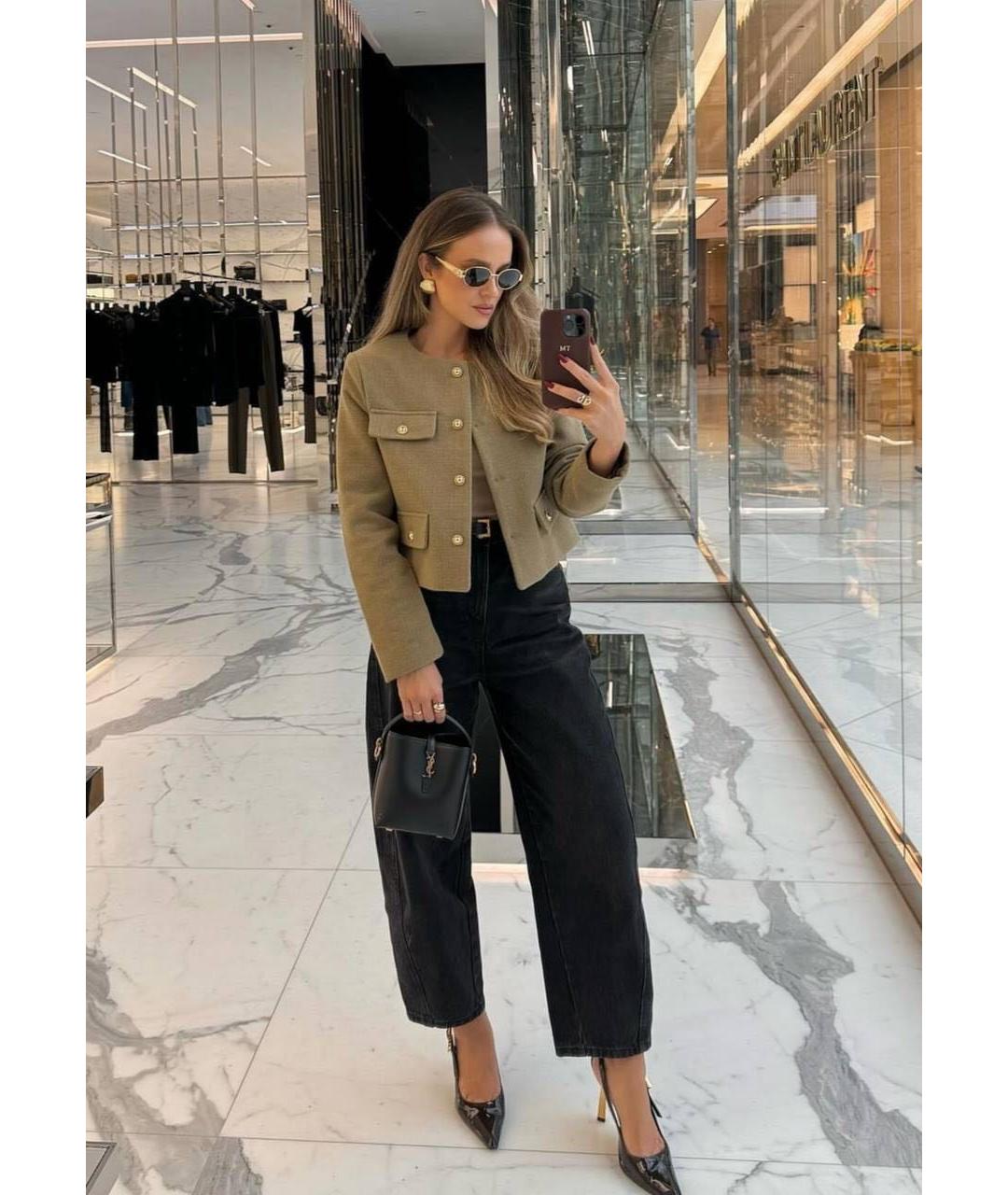CELINE Золотые металлические солнцезащитные очки, фото 6
