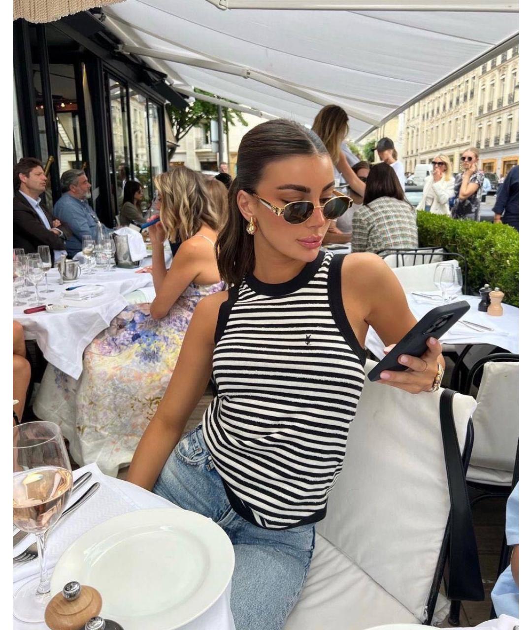 CELINE Золотые металлические солнцезащитные очки, фото 7