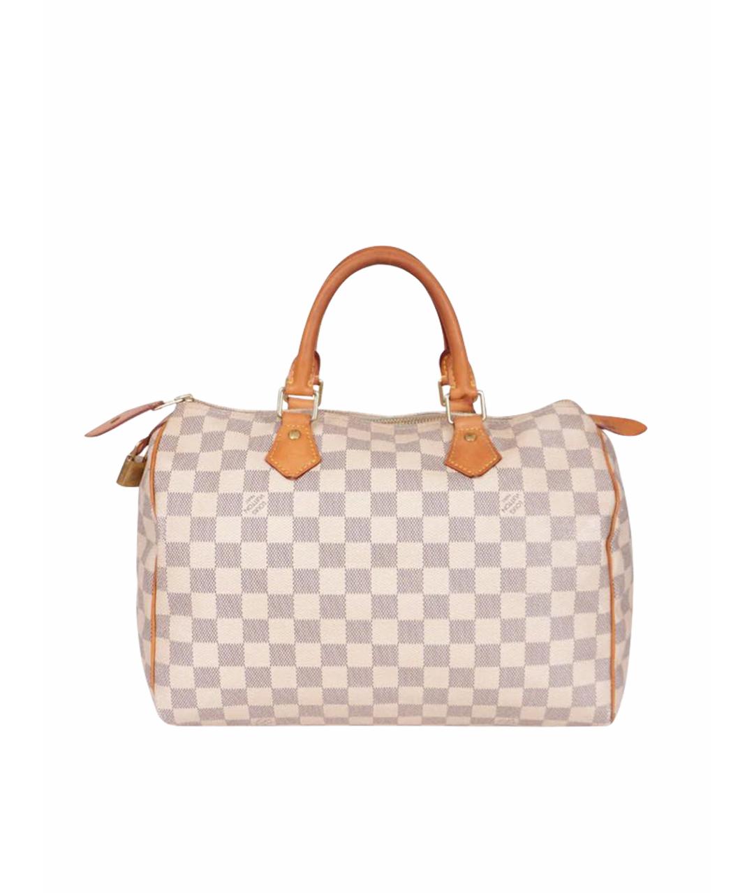 LOUIS VUITTON Бежевая кожаная сумка тоут, фото 1
