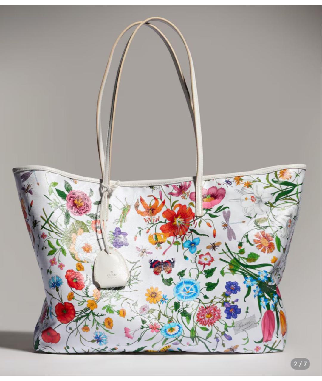 GUCCI Белая сумка тоут, фото 4