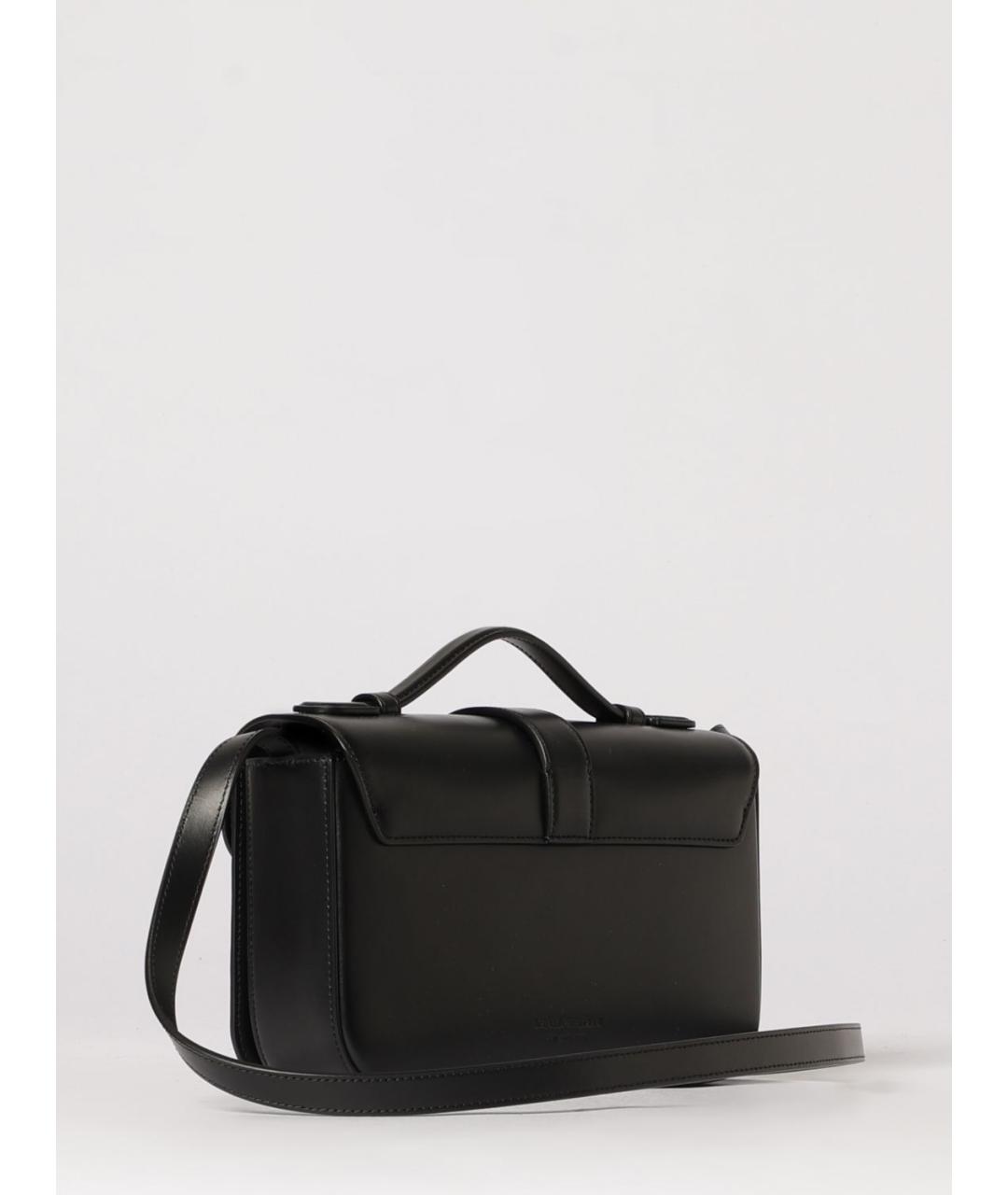 EMPORIO ARMANI Черная кожаная сумка через плечо, фото 2