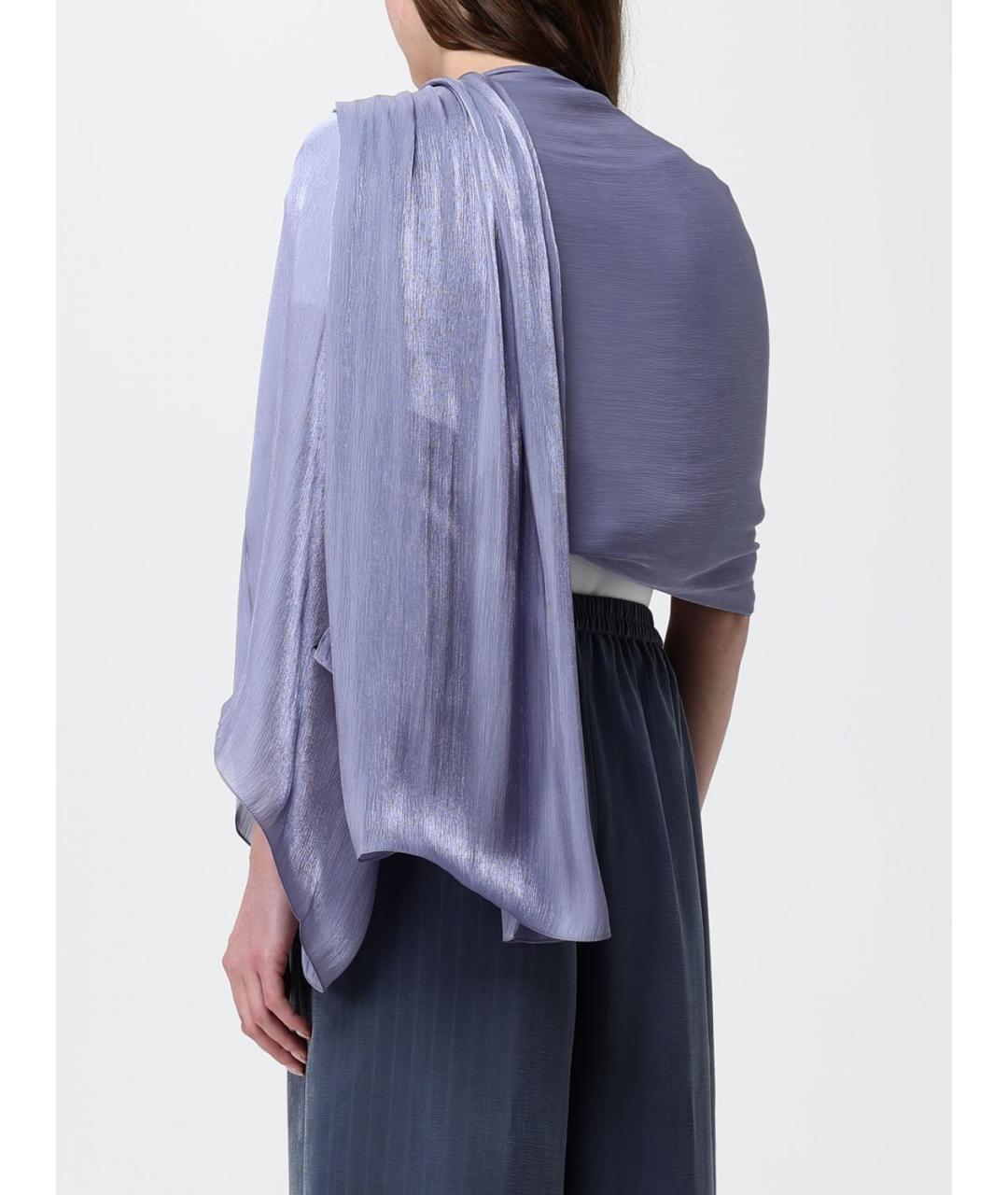 EMPORIO ARMANI Синий шарф, фото 3