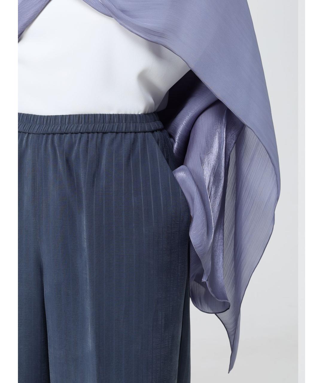EMPORIO ARMANI Синий шарф, фото 4
