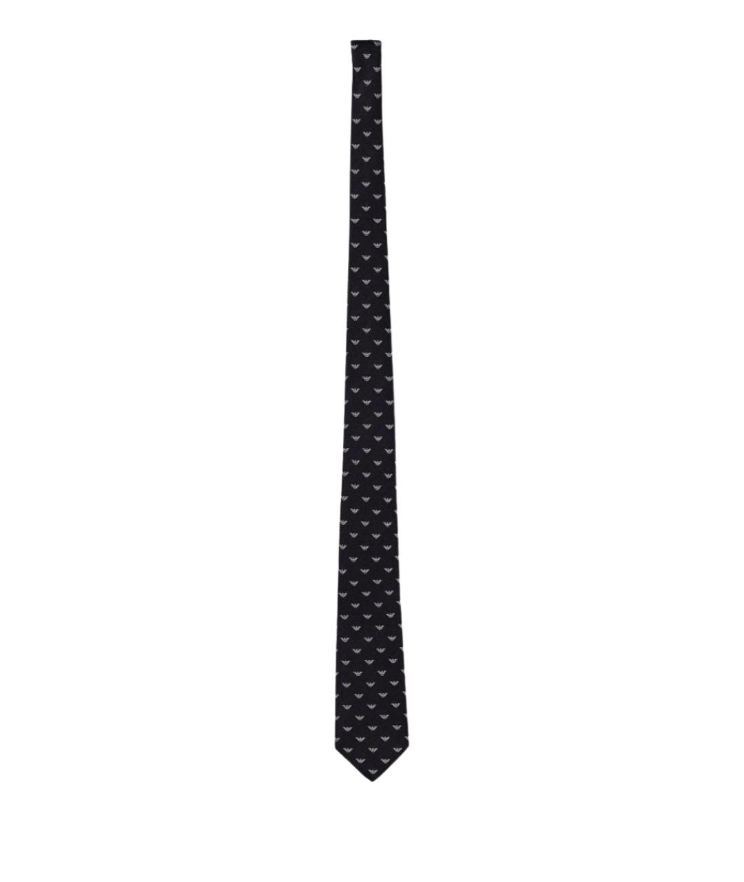 EMPORIO ARMANI Синий шелковый галстук, фото 1