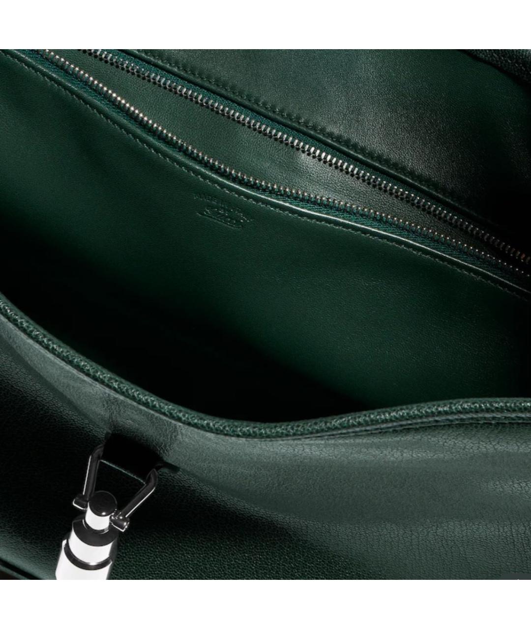 GUCCI Зеленая кожаная сумка тоут, фото 4