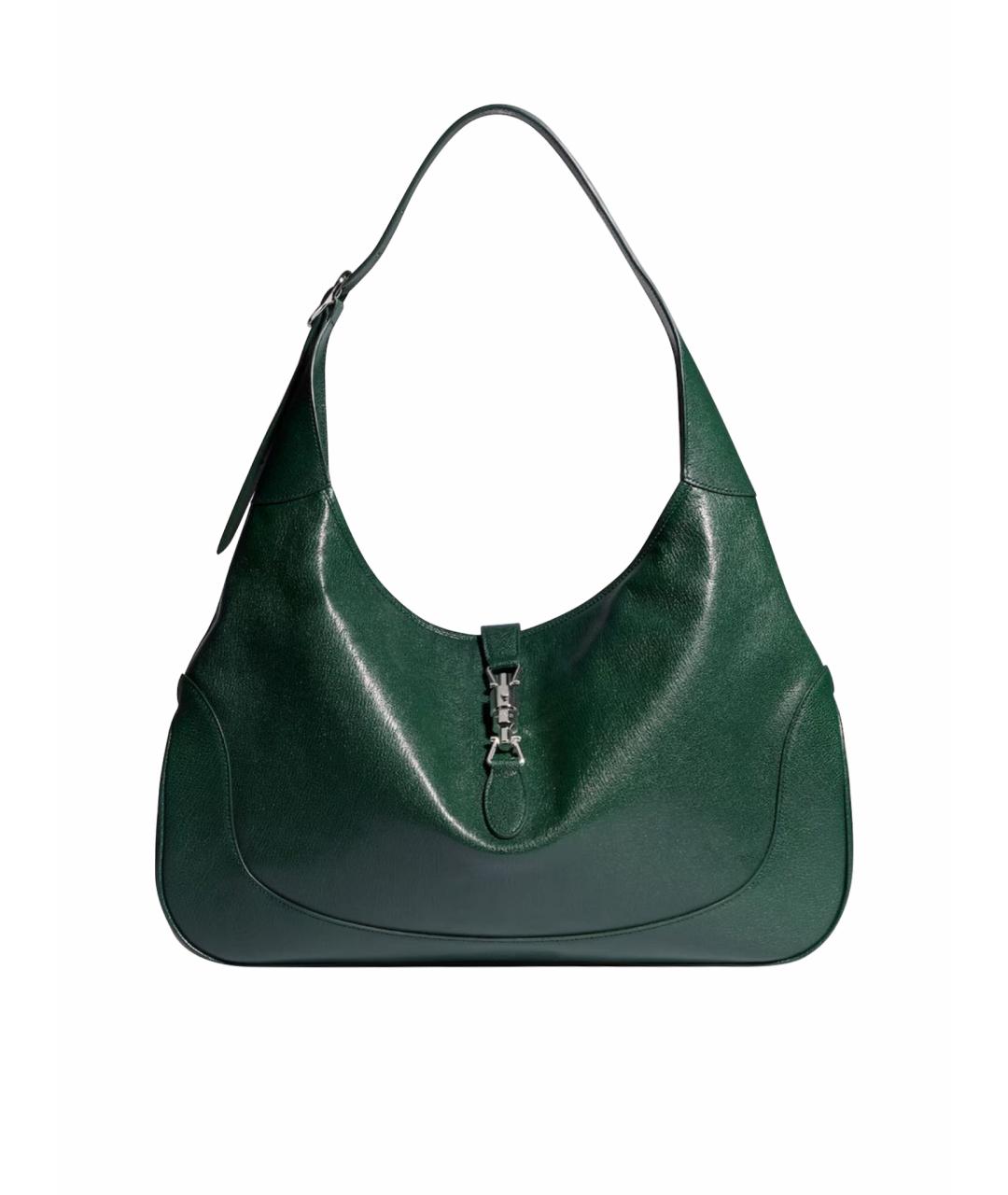 GUCCI Зеленая кожаная сумка тоут, фото 1