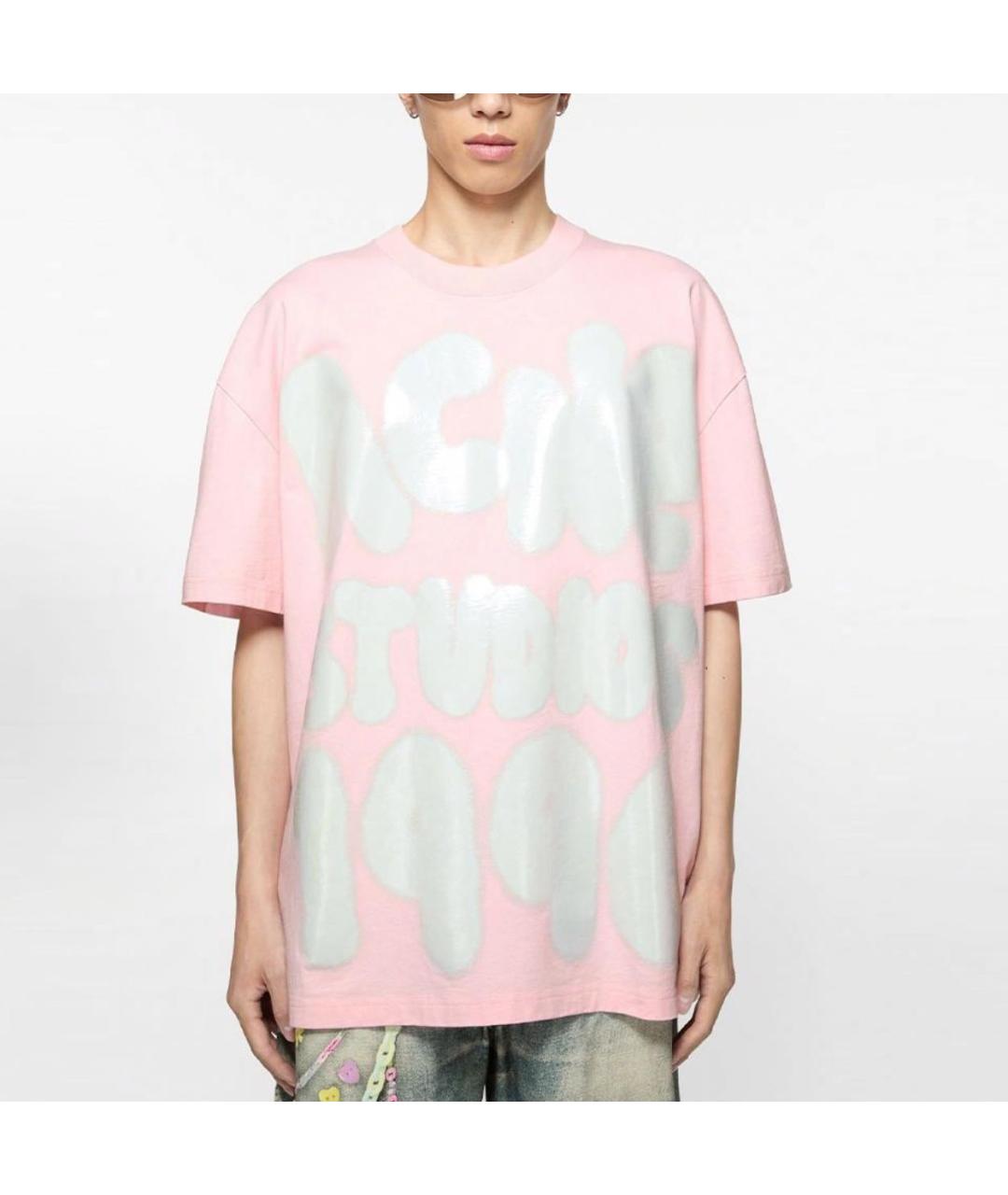 ACNE STUDIOS Розовая футболка, фото 2
