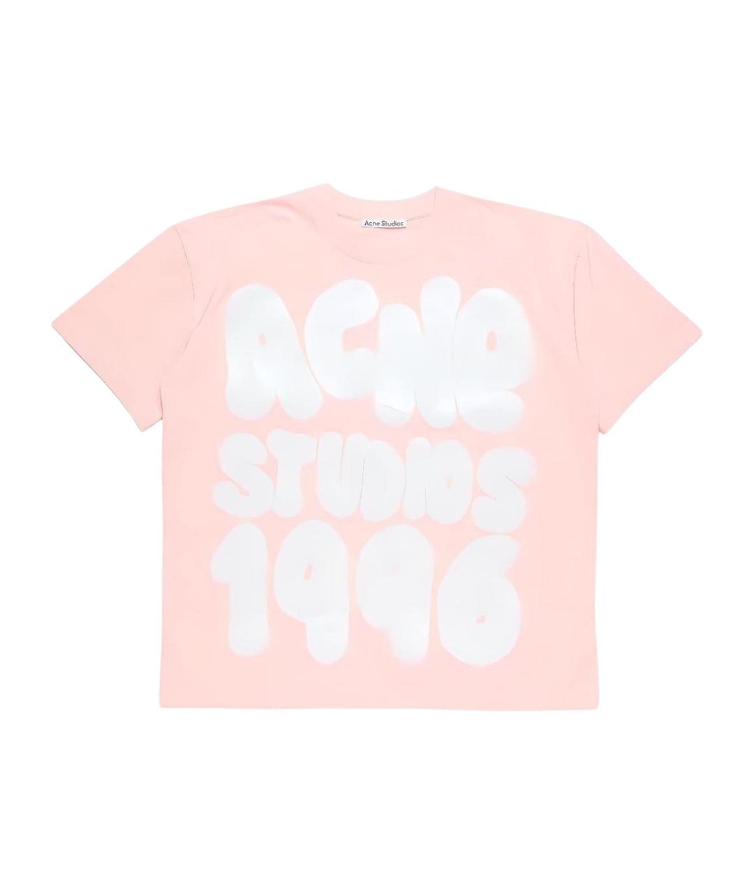 ACNE STUDIOS Розовая футболка, фото 1