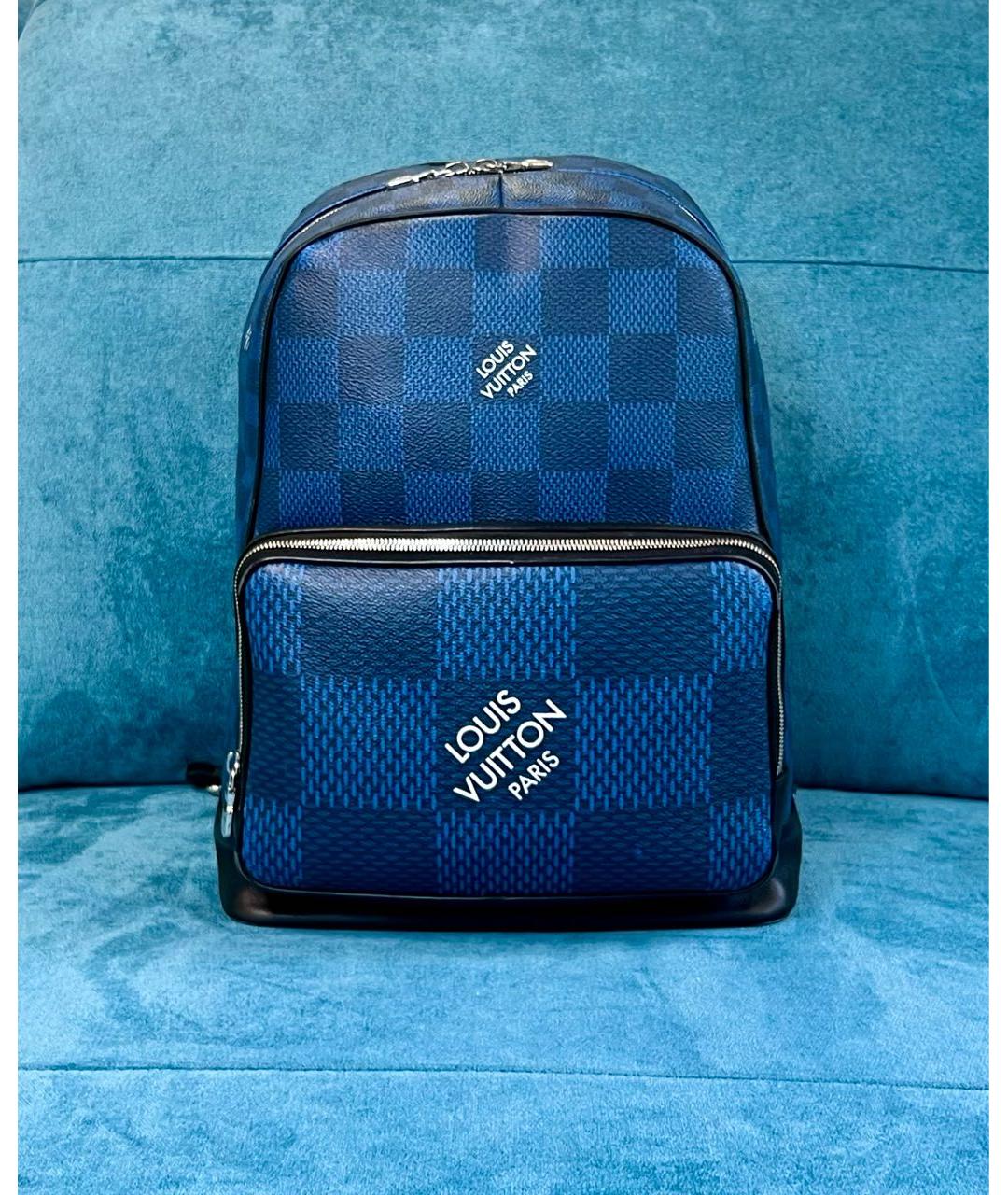 LOUIS VUITTON Синий рюкзак, фото 9
