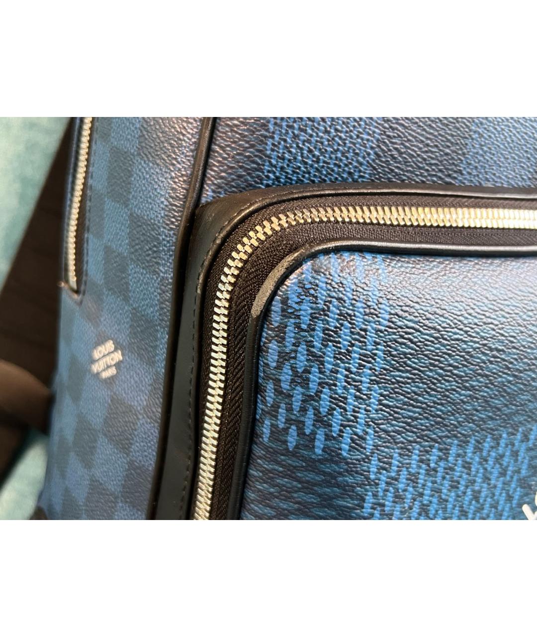 LOUIS VUITTON Синий рюкзак, фото 3