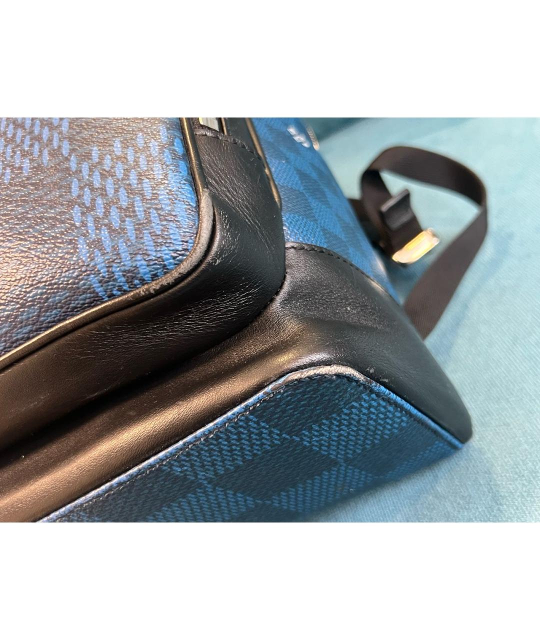 LOUIS VUITTON Синий рюкзак, фото 5
